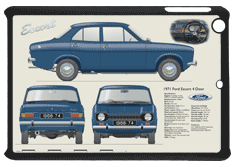 Ford Escort MkI 4dr 1968-74 Small Tablet Covers